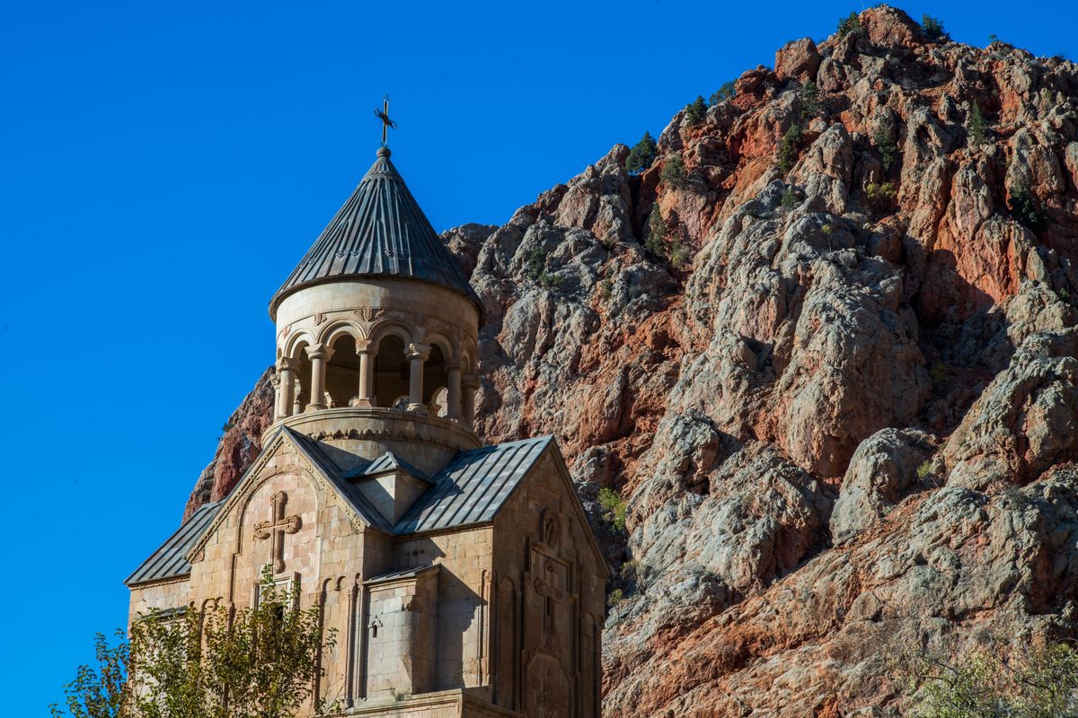 The geghard monastery in Armenia.