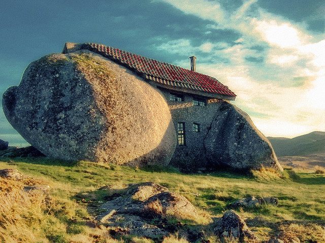 Casa do Penedo in Portugal that looks like it's AI